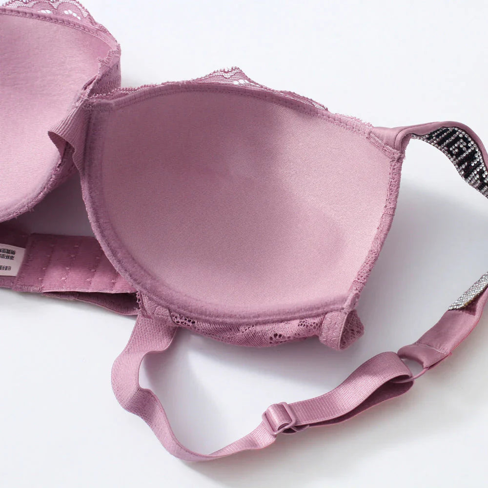 Letter Hot Diamond Gathered Fashion Lingerie – Bold, Sexy, and Trendy