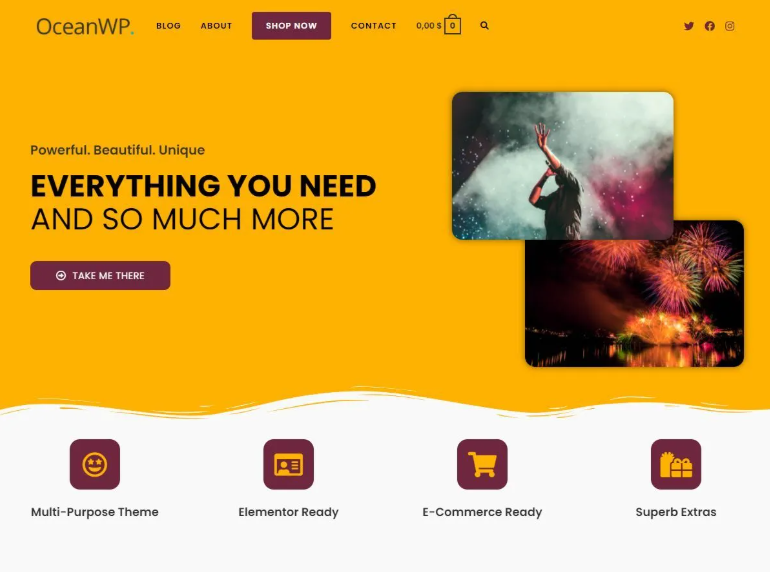 OceanWP is the perfect theme for your project